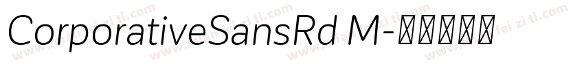 CorporativeSansRd M字体转换